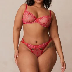 Blush Embroidered Balcony Bra