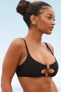 Cali Textured Bikini Top