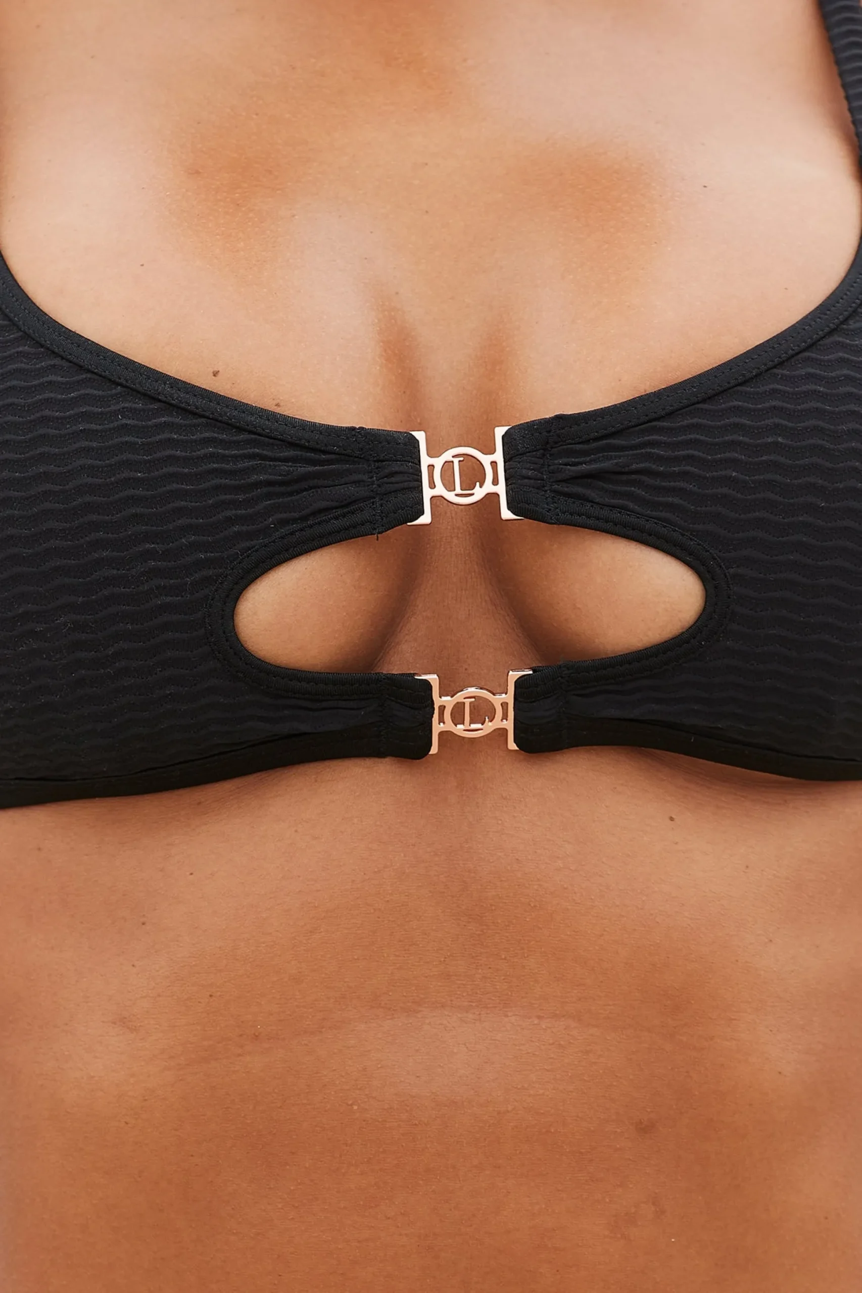 Cali Textured Bikini Top