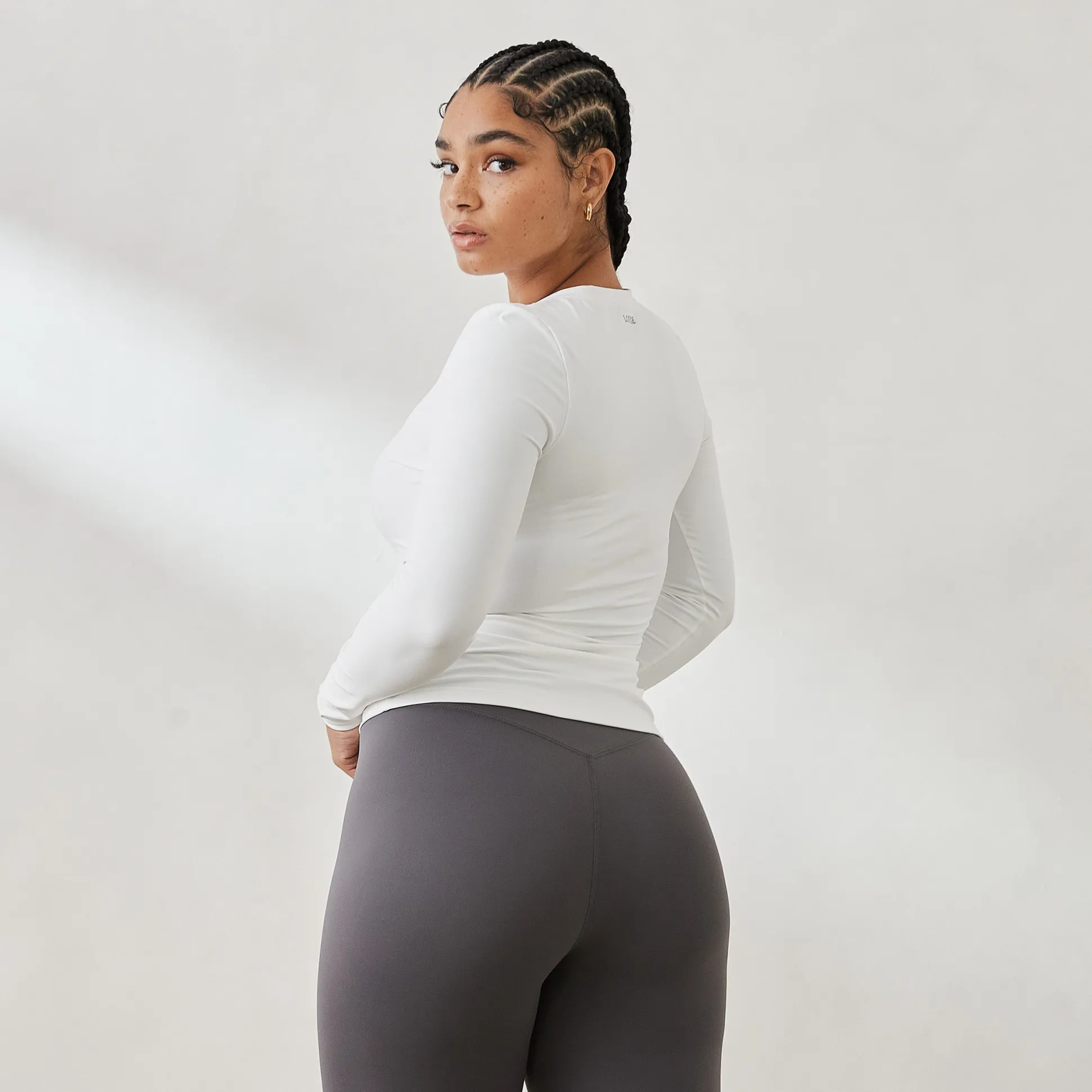 Essential Long Sleeve Zip Up Top