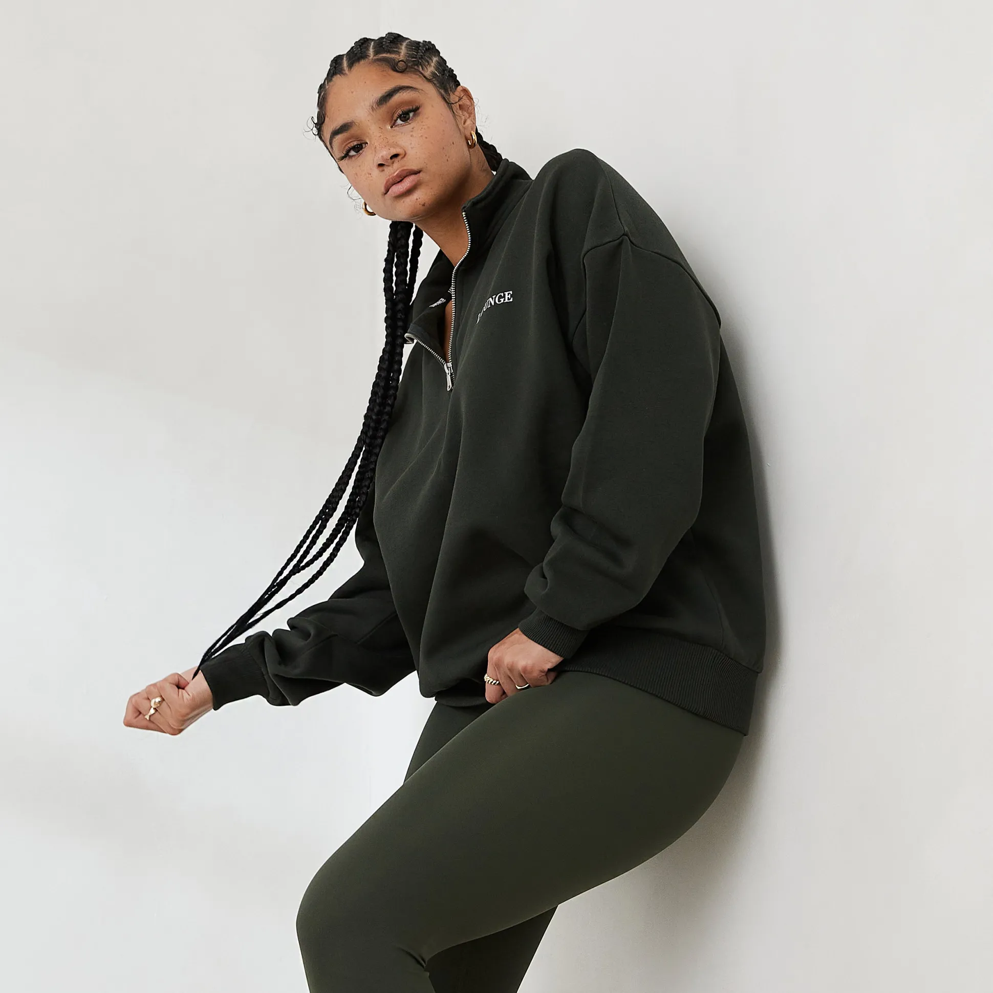 Essential Oversized Quarter Zip Jumper