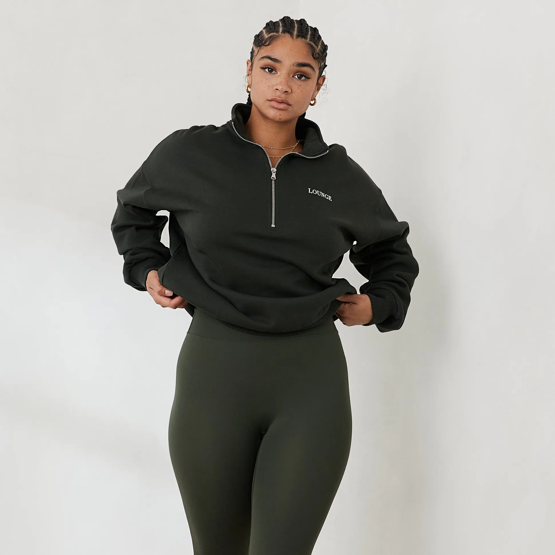 Essential Oversized Quarter Zip Jumper