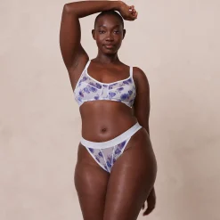 Floral Mesh Bra