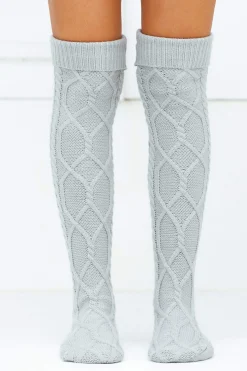 Knee-High Cosy Knitted Socks