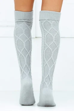 Knee-High Cosy Knitted Socks