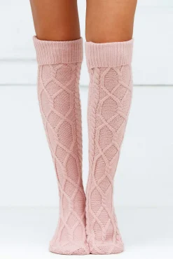 Knee-High Cosy Knitted Socks