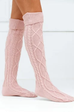 Knee-High Cosy Knitted Socks