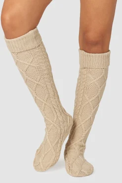 Knee-High Cosy Knitted Socks