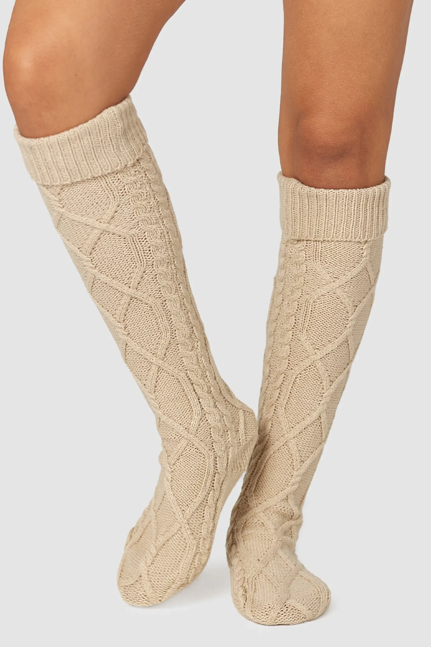 Knee-High Cosy Knitted Socks