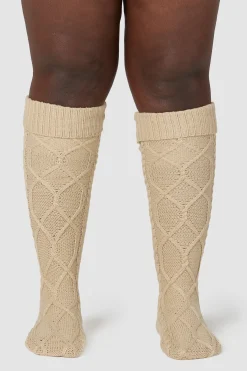 Knee-High Cosy Knitted Socks