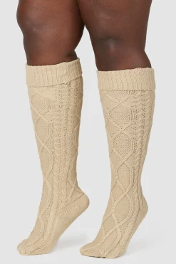 Knee-High Cosy Knitted Socks