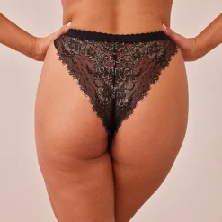 Picot Edged Lace Cheeky Briefs