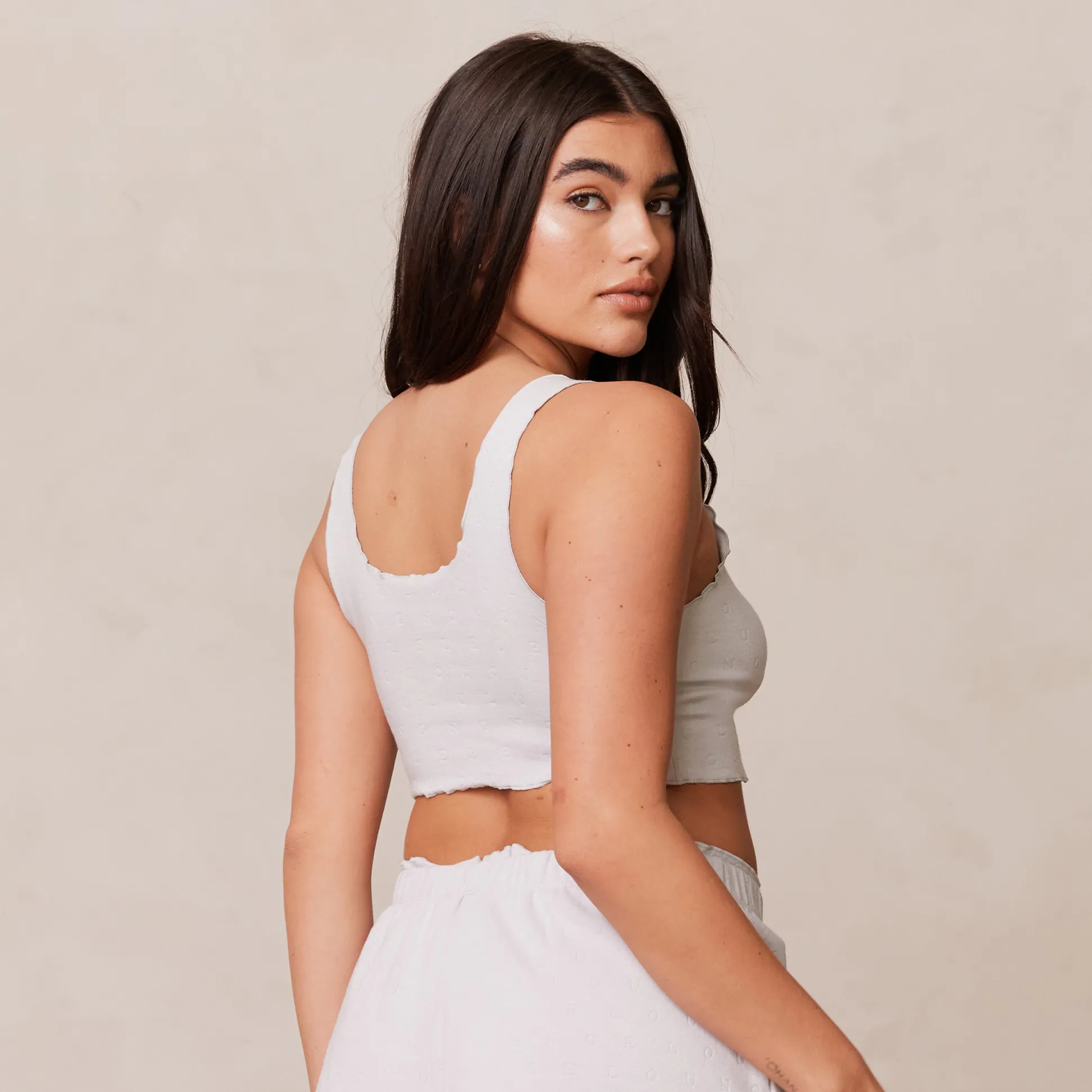 Ruffle Pyjama Cami Top