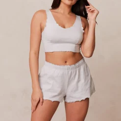 Ruffle Pyjama Cami Top