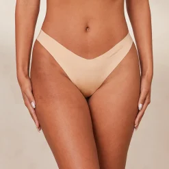 Seamless No Show Cheeky Briefs X2