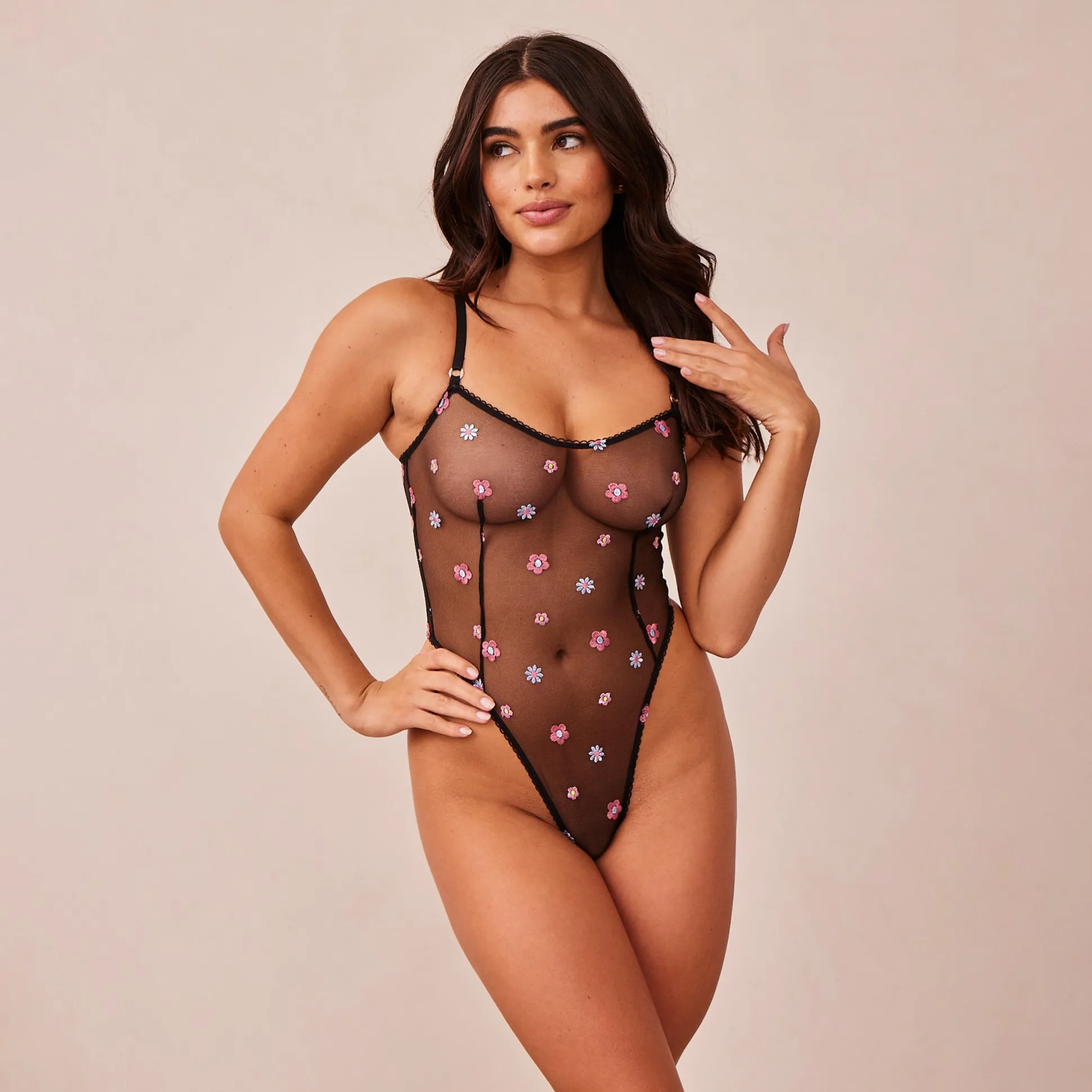 Sheer Floral Bodysuit