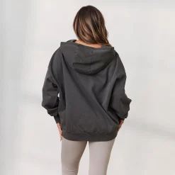 Signature Oversized Zip Up Hoodie