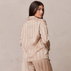 Striped Satin Pyjama Shirt