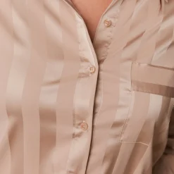 Striped Satin Pyjama Shirt