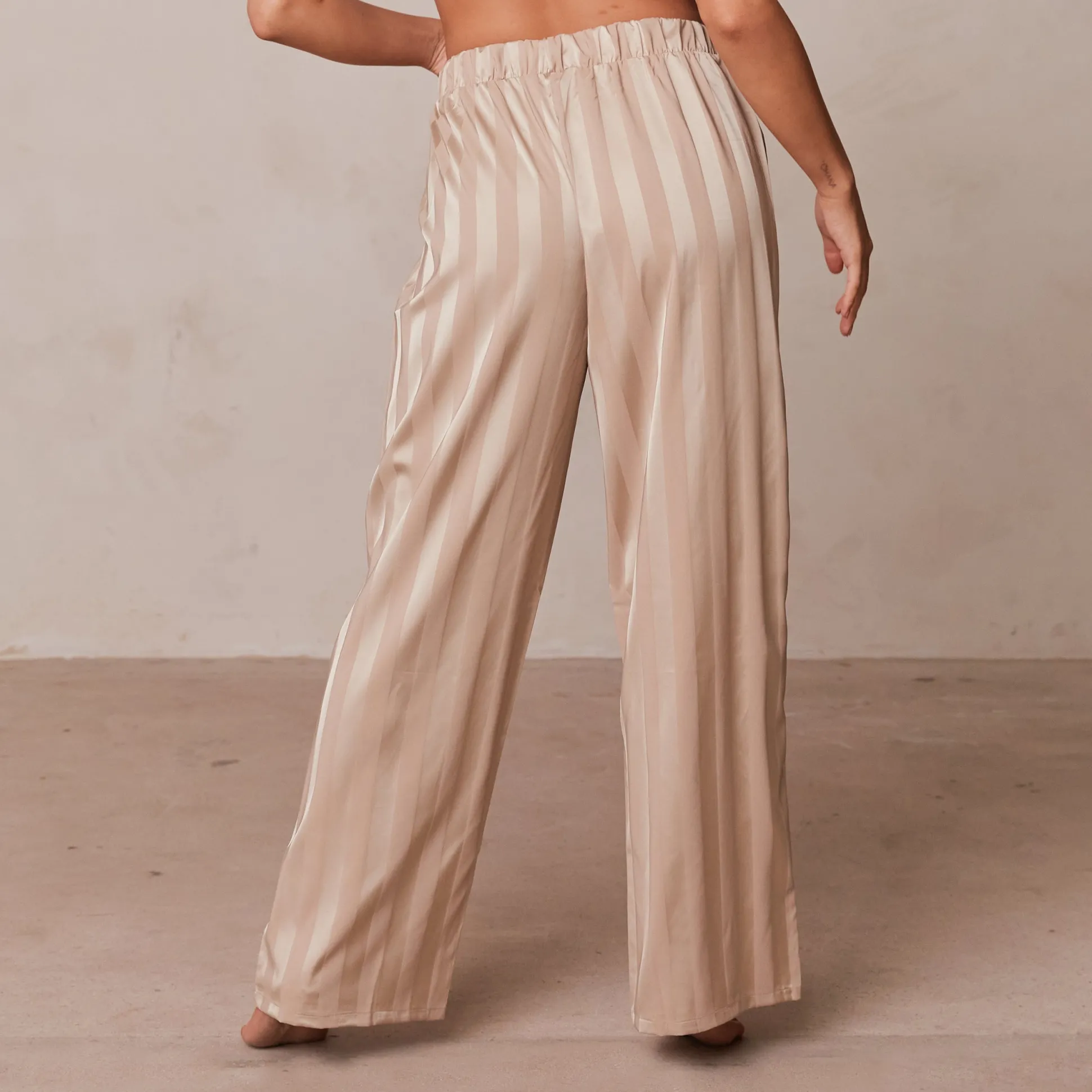 Striped Satin Pyjama Shirt