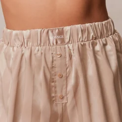Striped Satin Pyjama Shorts
